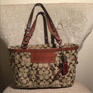 Coach Pleat Shoulder Bag